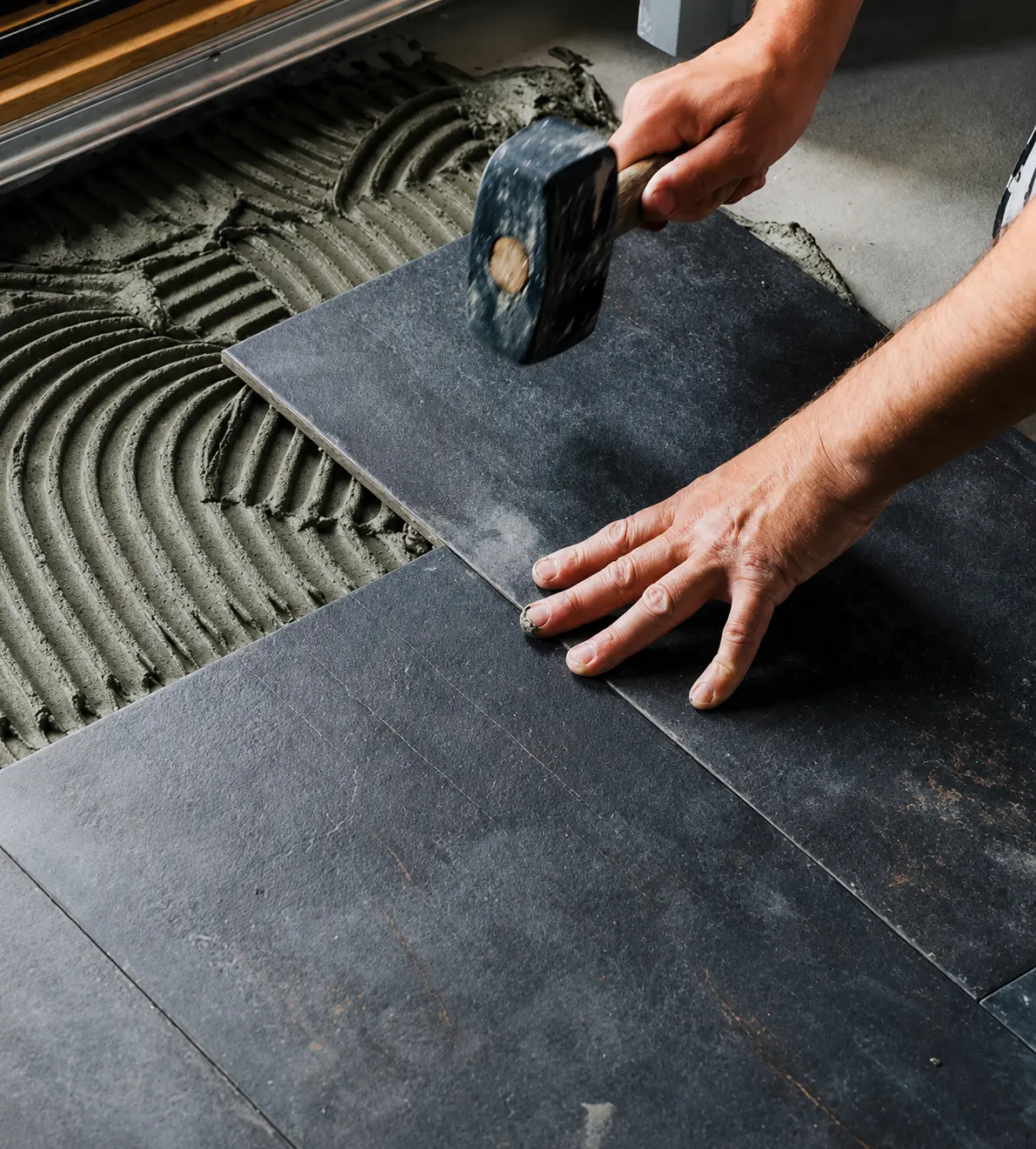 Vloer, wanden, plafond en tegelwerken